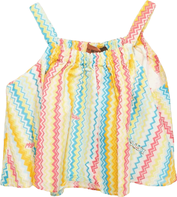 Women's Multicolor Zig Zag Print Cotton