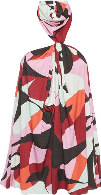 Women's Multicolor Print Jersey High Neck Top