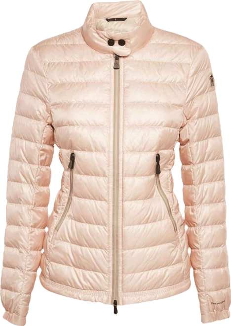 Women's Grenoble Light Orange Nylon Day-Namic Down Jacket