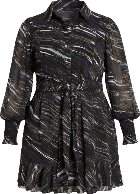 Women's Sheer Lover Print Dress