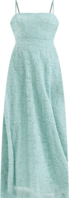 Juniors' Beaded-Soutache Ball Gown