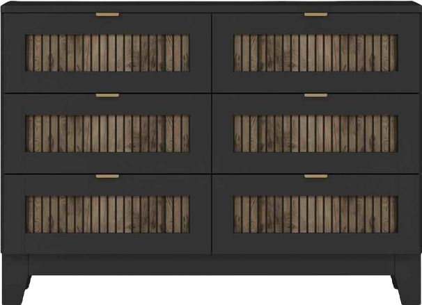 Streamdale 4-Piece Queen Farmhouse Set with Storage Nightstand & Dresser