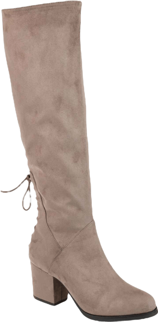 Women's Leeda Wide Calf Lace Up Detail Knee High Boots