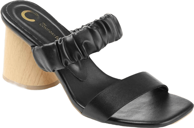 Women's Fayth Ruched Block Heel Sandals