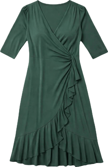 Plus Size Mademoiselle Lace Cocktail Dress with Sleeves