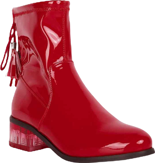 Cheer Leader Tassels Detail Ankle Boots