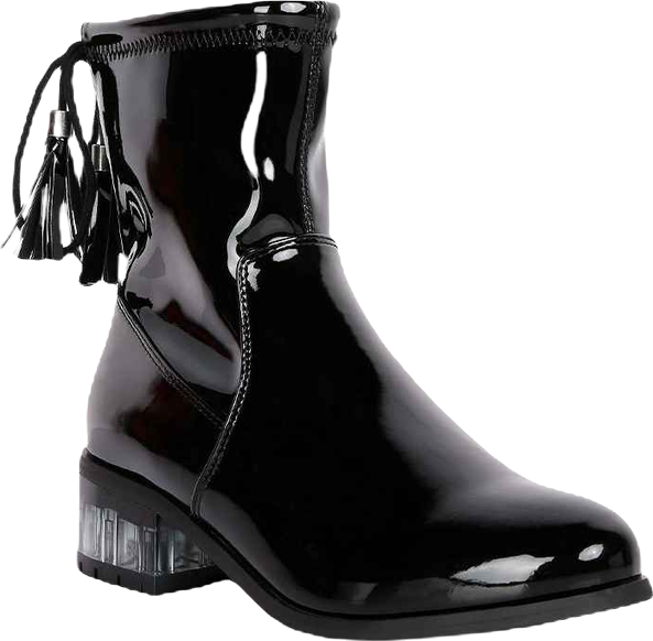 Cheer Leader Tassels Detail Ankle Boots