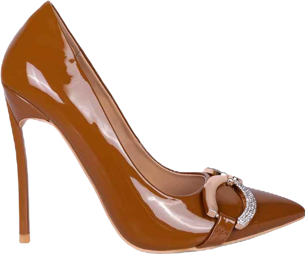 Cocktail Womens Buckle Embellished Stiletto Pump Shoes