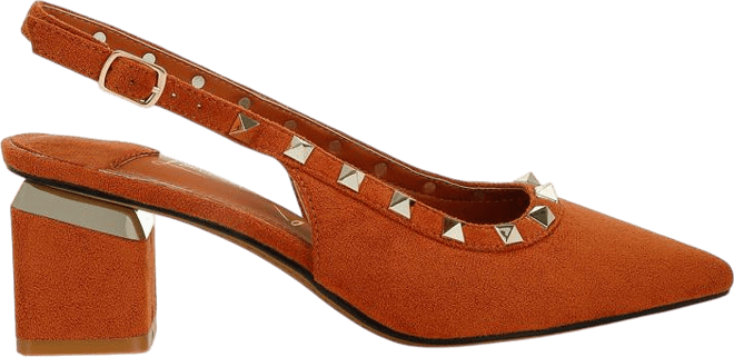 Ameya Stud Emebllished Microfiber Sandals Women