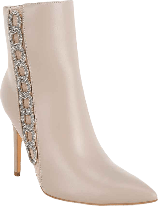 Kalina Rhinestones Chain Detail Boots