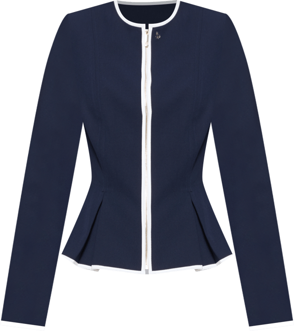 Women's Zip-Front Peplum Jacket