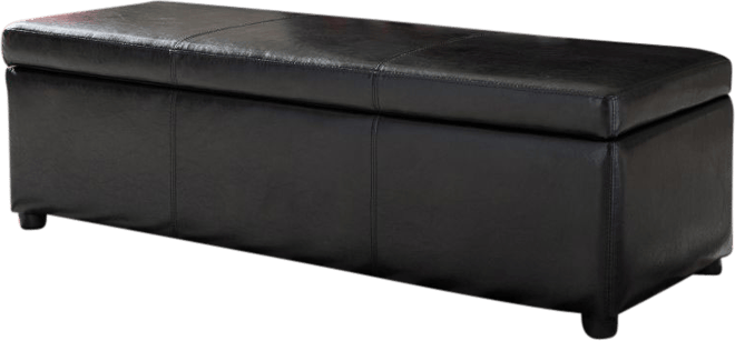 Baxton Studio Dennehy Storage Ottoman