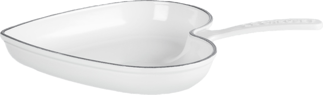 Enameled Cast Iron 2-Quart Traditional Heart Skillet