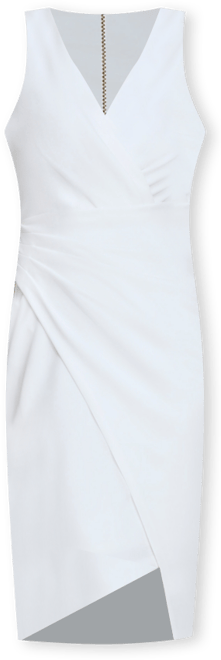 Women's Origami-Pleat Sleeveless Bodycon Dress