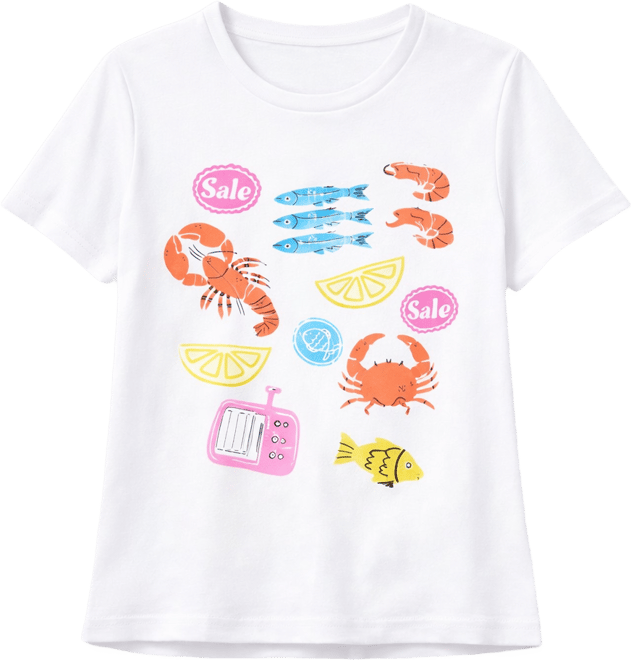 Juniors' Sardines Graphic T-Shirt