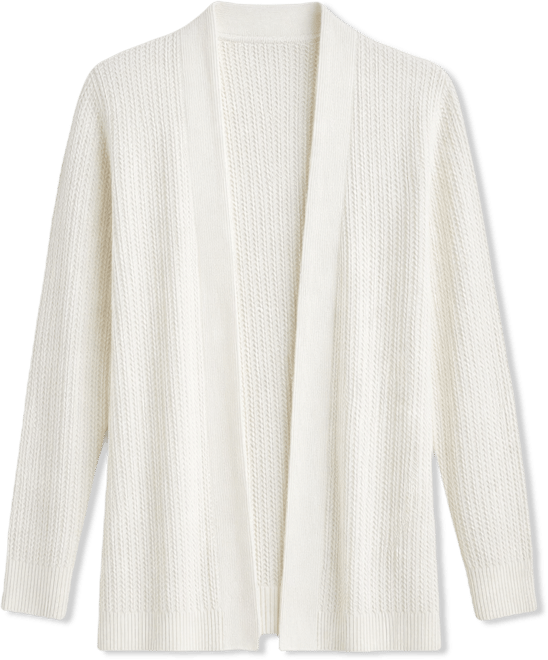 Women's Long-Sleeve Open-Front Cardigan