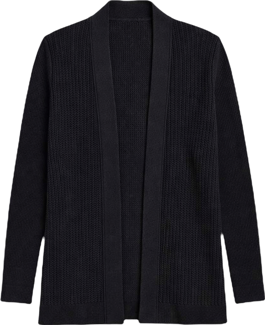 Women's Long-Sleeve Open-Front Cardigan