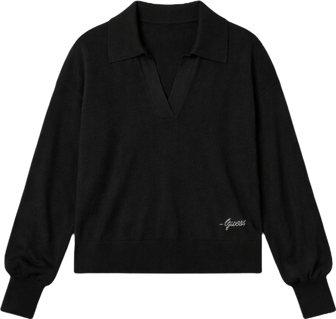 Women's Long-Sleeve Polo Collar Miranda Sweater