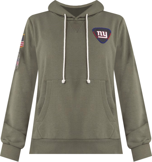 Women's Olive New York Giants 2025 Salute to Service Sideline Standard Issue Dri-fit Hoodie