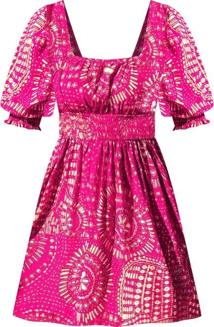 Women's Full of Whimsy Abstract Mini Beach Dress