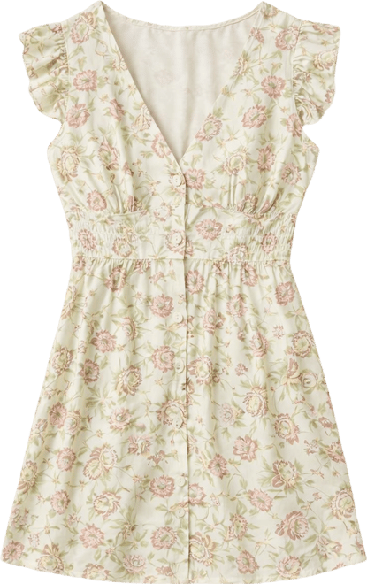 Women's In Peace Floral Mini Beach Dress