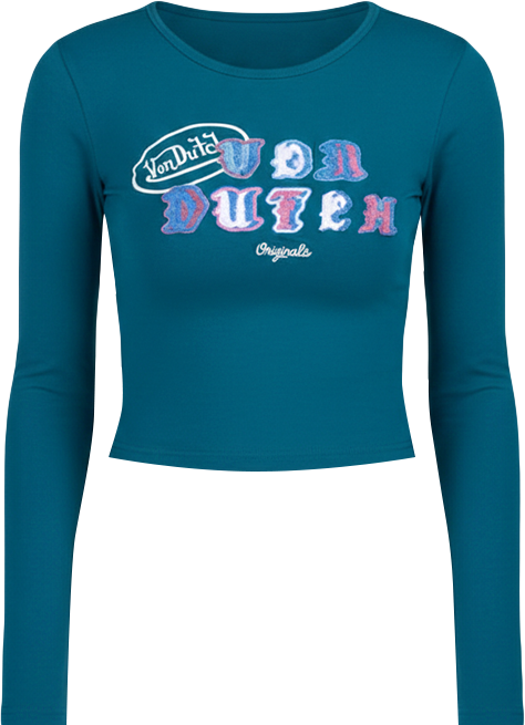 Shop Von Dutch Ransom Long Sleeve Tee 7VND9C9853SN blue | SNIPES USA