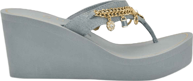 Women's Sutton Charms Eva Thong Wedge Sandals