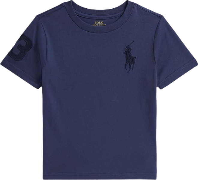 Boys' 2-7 Embroidered Big Pony Crewneck T-Shirt