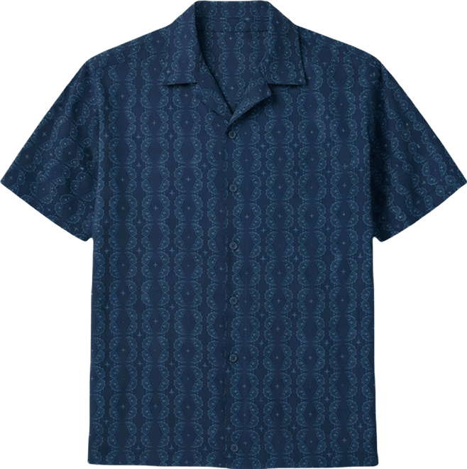 Men's Sandro Printed Short-Sleeve Camp Shirt