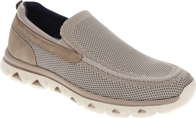 Men's Caden Knit & Synthetic Leather Casual Slip-On Loafer Shoes