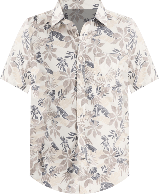 Men's Printed Short-Sleeve Shirt