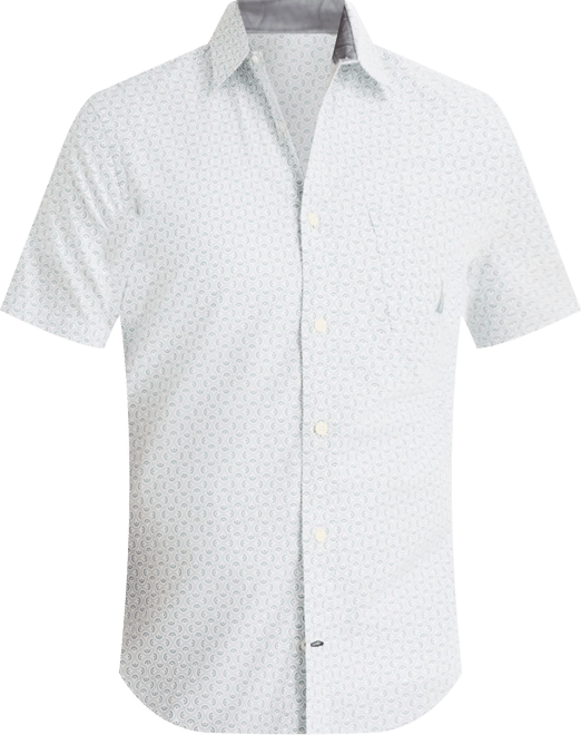 Men's Printed Collared Shirt