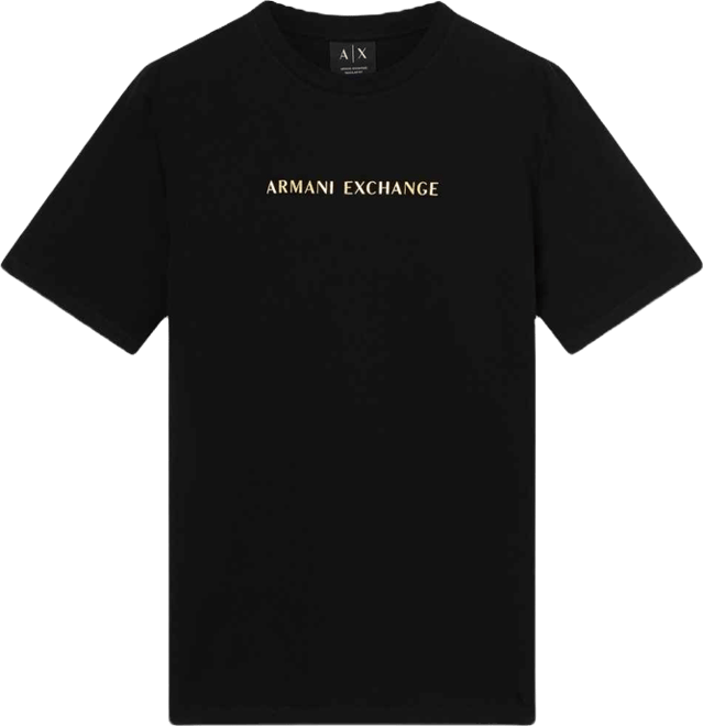 Men's Black and Gold T-Shirt