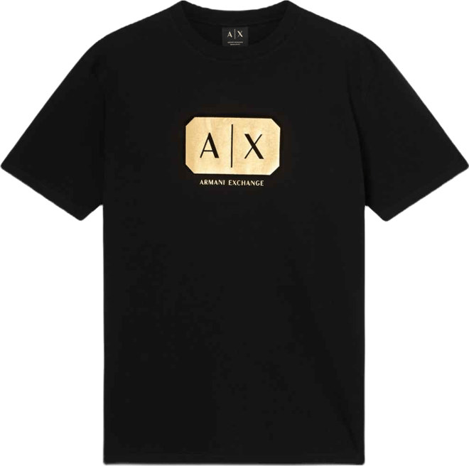 Men's Black and Gold Box T-Shirt