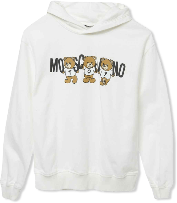 Men's Teen White Teddy Print Cotton