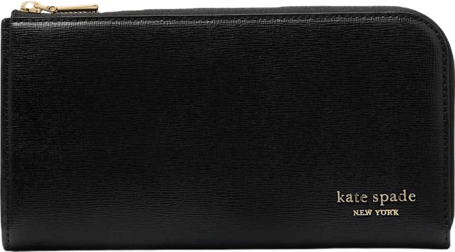 Devin Saffiano Leather Zip Around Continental Wallet