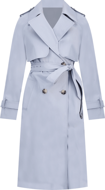 Women's Double-Breasted Belted Trench Coat