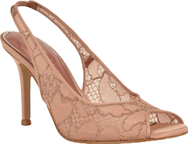 Women's Kisco Peep Toe Slingback Stiletto Pumps