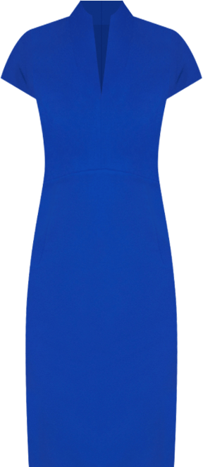 Petite Split V-Neck Sheath Dress