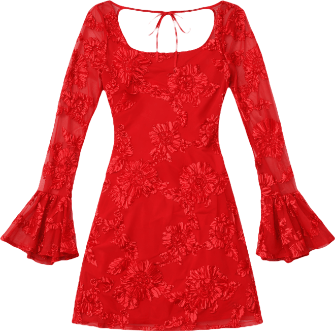 Juniors' Boat Neck Open Back Short Dress