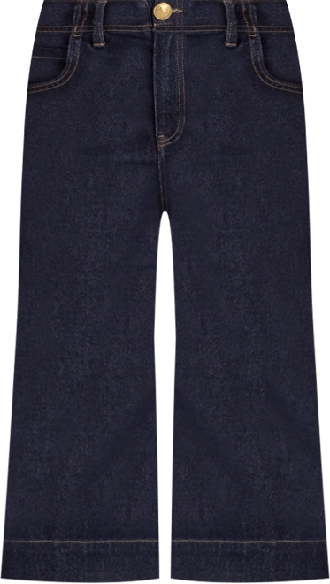 Women's Denim Sailing Wide-Leg Capri Jeans