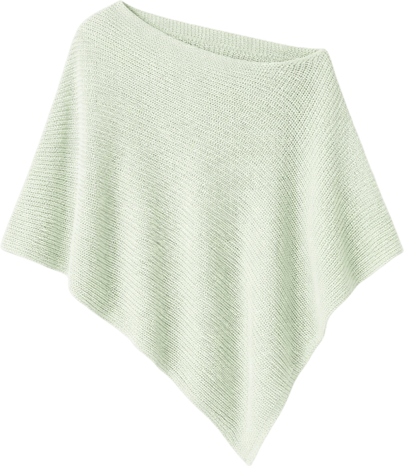 Women's Channing Asymmetrical Neck Poncho Sweater