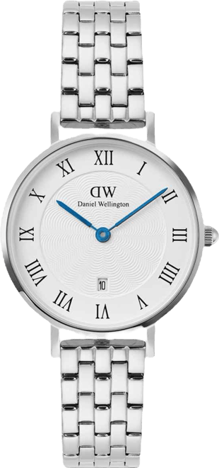 Women's Date Silver-Tone Stainless Steel Watch, 28mm