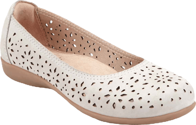 Women's Bentlee Cutout Leather Slip-On Ballet Flats
