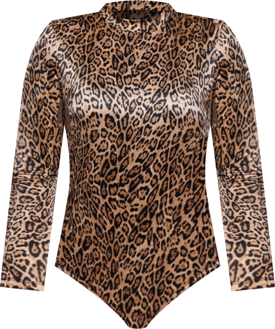 Women's Shapewear Printed High-Waist Tummy-Control Bodysuit