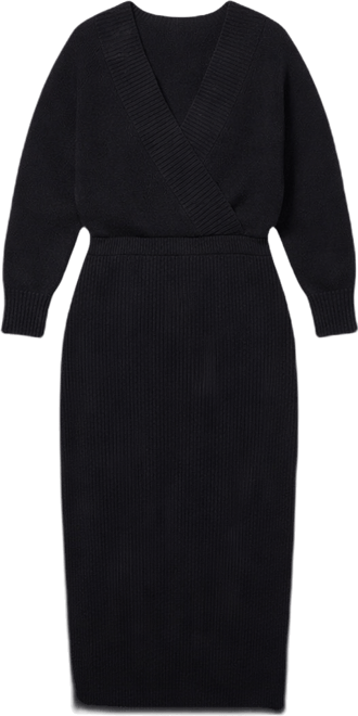 Women's Wrap Sweater Maxi Dress