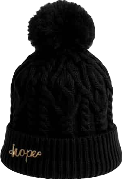 Women's Cable Knit Pom-Pom Beanie