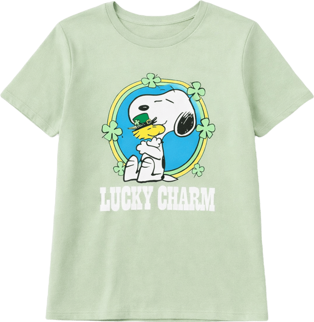 Juniors' Lucky Charm Snoopy T-Shirt
