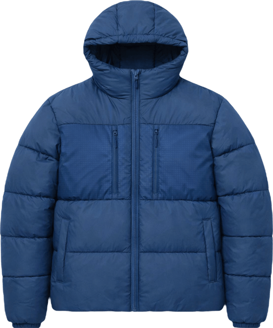 Men's down jacket with synthetic filling