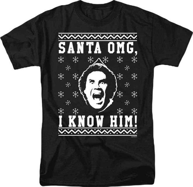 Men's Omg Faux Sweater T Shirt